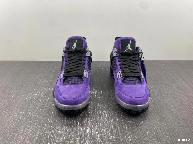Cheap TBK x 4 Travis Scott Jordan Suede Purple Air 0819